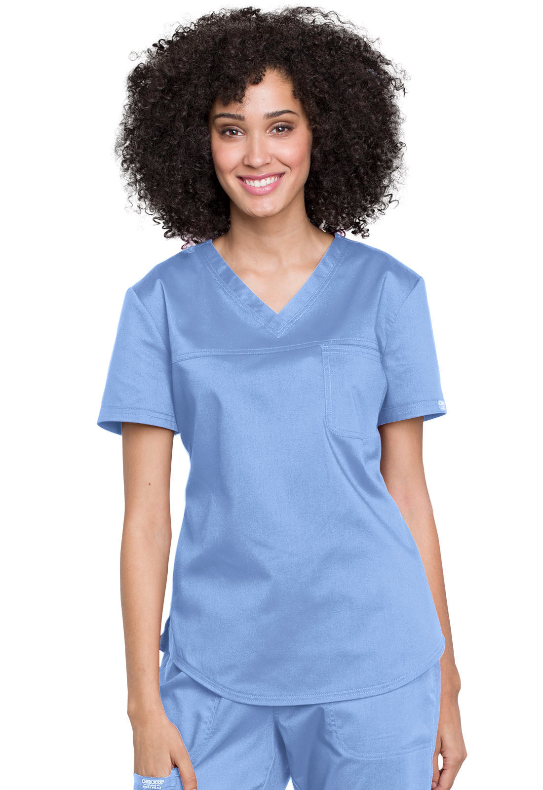 Women's Tuckable V-Neck O.R. Top - Ciel